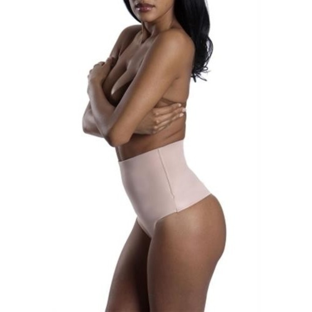 NEW Yummie Tummie High Waisted Shaper Thong Beige L/XL #70273